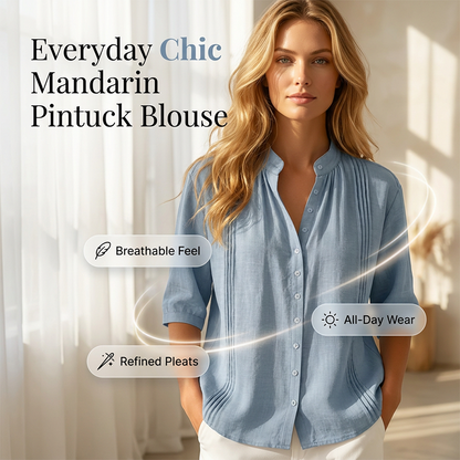Bluză confortabilă din bumbac și in pentru femei