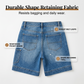 🩳 Șorturi Denim Bermuda pentru Femei, Talie Medie, cu Buzunare