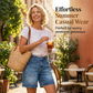 🩳 Șorturi Denim Bermuda pentru Femei, Talie Medie, cu Buzunare