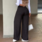 🎉 Pantaloni drepți cu talie înaltă – Elegant ✨