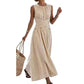 👗 Rochie Maxi Casual cu Dungi, Fără Mâneci pentru Femei 🎀👗