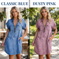 👗 Rochie casual din denim pentru femei