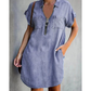 👗 Rochie casual din denim pentru femei