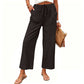 Women's Casual Wide-Leg Drawstring Pants