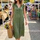 👗 Rochie casual pentru femei, fără mâneci, cu decolteu în V și volane