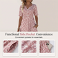 ✨ Rochie casual pentru femei cu decolteu în V, imprimeu și buzunare💐👗