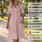 ✨ Rochie casual pentru femei cu decolteu în V, imprimeu și buzunare💐👗