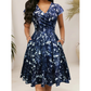 👗 Rochie elegantă cu imprimeu pentru femei