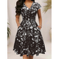 👗 Rochie elegantă cu imprimeu pentru femei