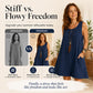 🌿Памучна и ленена безръкавна широка рокля с джобове