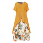 👗 Rochie casual cu imprimeu floral și aspect stratificat pentru femei💐👗