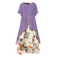 👗 Rochie casual cu imprimeu floral și aspect stratificat pentru femei💐👗