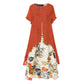👗 Rochie casual cu imprimeu floral și aspect stratificat pentru femei💐👗