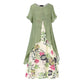 👗 Rochie casual cu imprimeu floral și aspect stratificat pentru femei💐👗