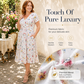 ✨ Rochie pentru femei cu decolteu în V, imprimeu floral și talie răsucită