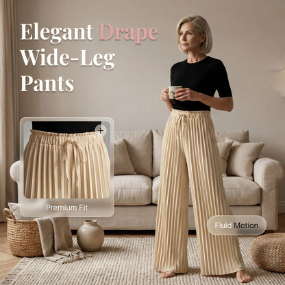 👖 Pantaloni lungi, largi și plisați pentru femei