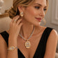 ✨ 💎 Set elegant de bijuterii cu cristale, 4 piese