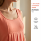 Women's Casual Summer Sleeveless Pleated Tank Dress
