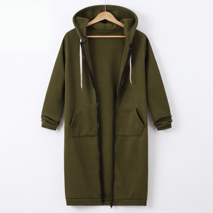 🔥✨Women's Casual Zip up Fleece Hoodies Tunic Sweatshirt