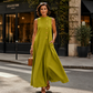 👗 Rochii elegante pentru femei, fără mâneci, cu nasturi, lungi