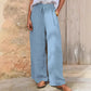 👕 Pantaloni casual pentru femei, cu șnur și picior larg