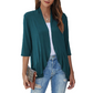 ✨ Cardigan pentru femei cu mâneci 3/4 și închidere deschisă în față