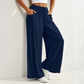 👖 Pantaloni din bumbac tip pânză, cu croială largă, pentru femei