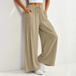 👖 Pantaloni din bumbac tip pânză, cu croială largă, pentru femei