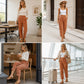 👖 Pantaloni pentru femei, croială lejeră, talie înaltă