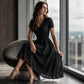 👗 Rochie Elegantă pentru Femei cu Decolteu în V și Dantelă