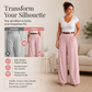 👖 Pantaloni eleganți pentru femei, cu talie înaltă și croială evazată, tip costum