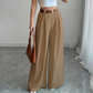 👖 Pantaloni eleganți pentru femei, cu talie înaltă și croială evazată, tip costum