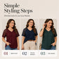 Women's Elegant Lace Patchwork V-Neck Top