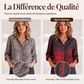 Chemise décontractée imprimée vintage pour femme