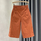👖👖 Pantaloni scurți Bermuda pentru femei, cu talie înaltă și detalii cu nasturi