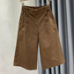👖👖 Pantaloni scurți Bermuda pentru femei, cu talie înaltă și detalii cu nasturi