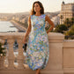 👗 Rochie fără mâneci din in pentru femei