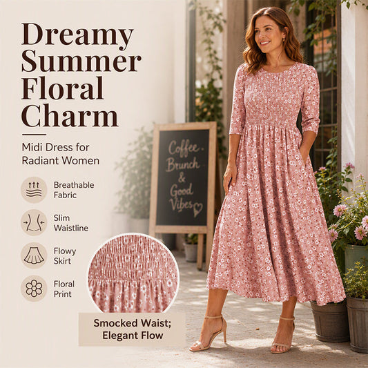 💃Rochie pentru Femei cu Imprimeu Floral și Volane