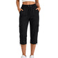 👖 👖 Pantaloni Capri Cargo Casual pentru Femei