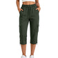 👖 👖 Pantaloni Capri Cargo Casual pentru Femei