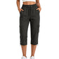 👖 👖 Pantaloni Capri Cargo Casual pentru Femei