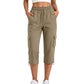 👖 👖 Pantaloni Capri Cargo Casual pentru Femei