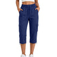 👖 👖 Pantaloni Capri Cargo Casual pentru Femei