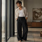 ✨Pantaloni pentru bărbați, croiți drept, fără cute