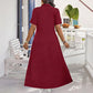 👗 Rochii Maxi pentru Femei, Casual, Culoare Uni, cu Fermoar