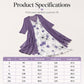 👗 Rochiță maxi boho cu imprimeu floral pentru femei și set de acoperire
