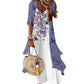 👗 Rochiță maxi boho cu imprimeu floral pentru femei și set de acoperire