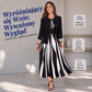 ✨ Rochie și cardigan asortate, cu model geometric