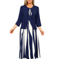 ✨ Rochie și cardigan asortate, cu model geometric