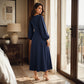 👗 Rochia Maxi Casual pentru Femei cu Decolteu în V și Mâneci Pufoase